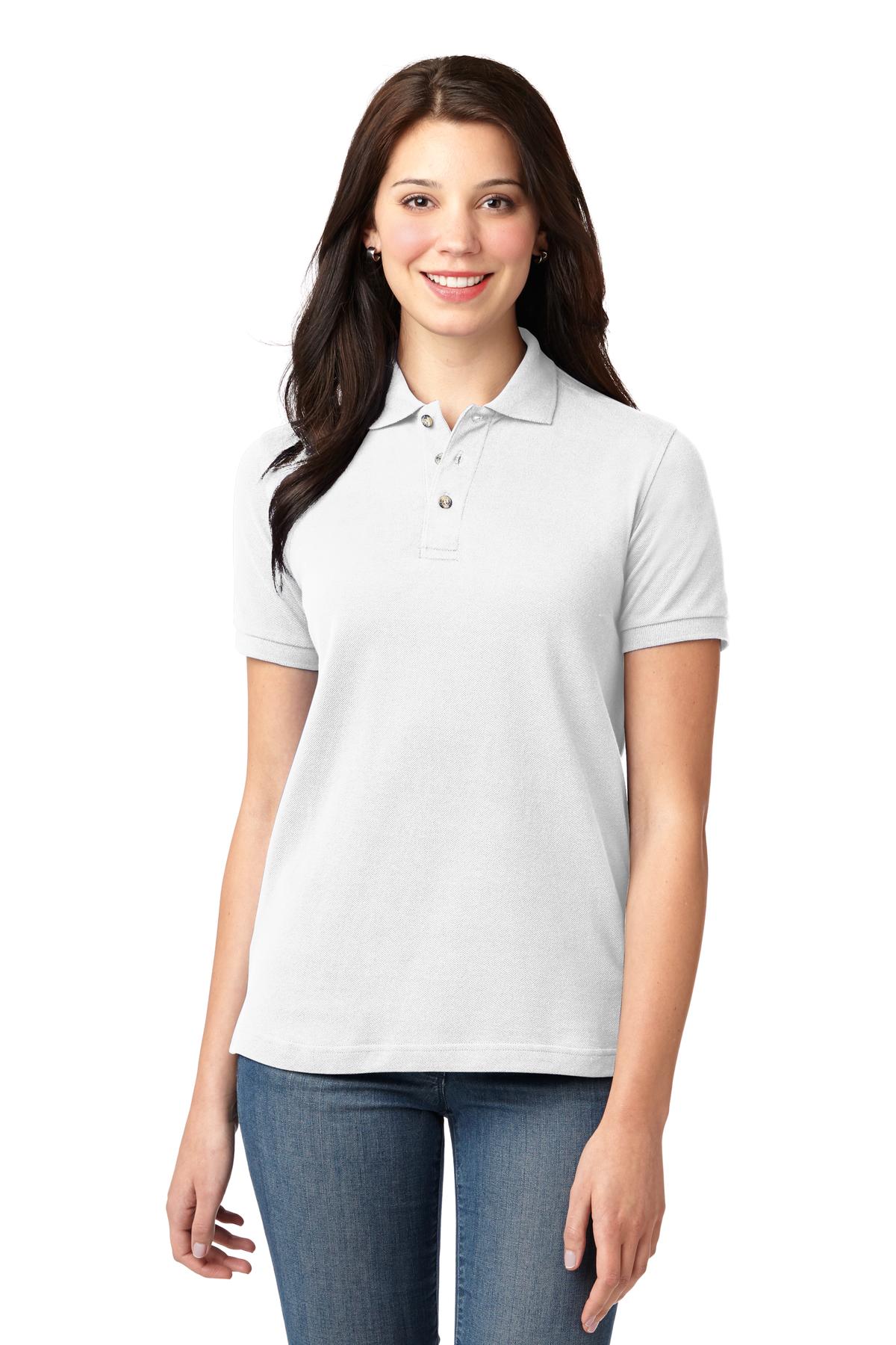 Port Authority ® Women's Heavyweight Cotton Pique Polo. L420