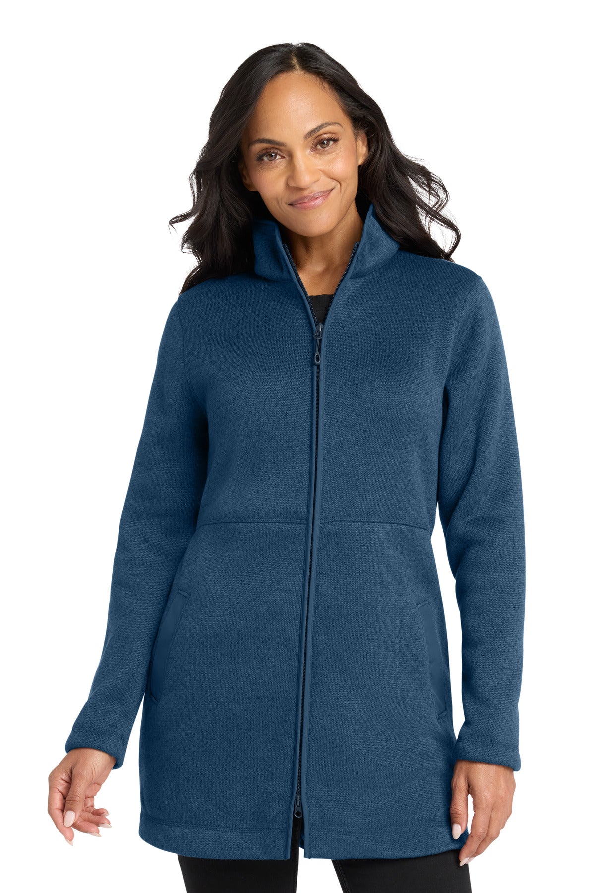 Port Authority ® Women's Arc Sweater Fleece Long Jacket L425