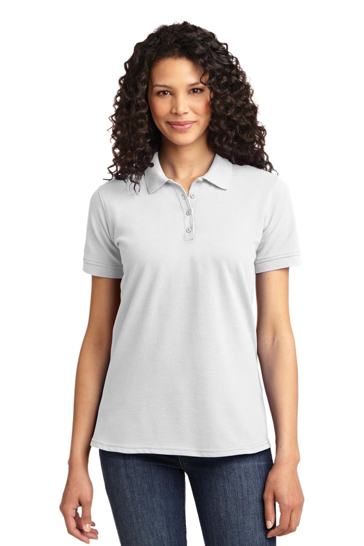 Port & Co ™ Women's Core Blend Pique Polo. LKP155