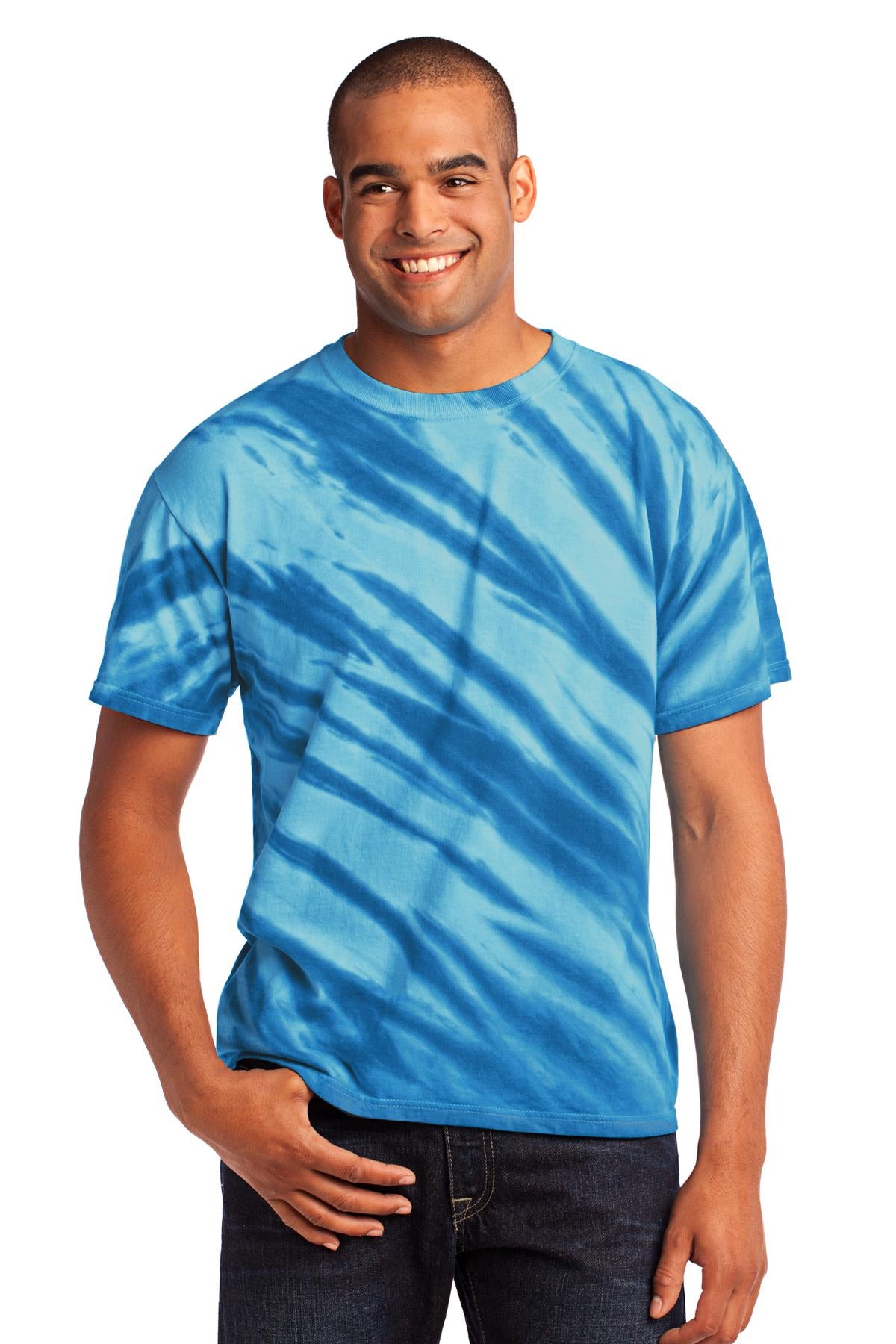 Port & Co ™ Tiger Stripe Tie-Dye Tee. PC148