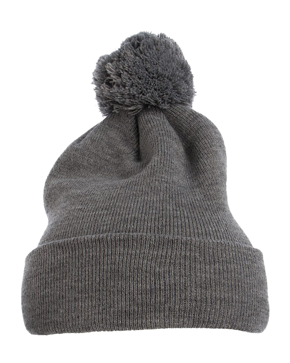 Pom-Pom Cuffed Knit Beanie