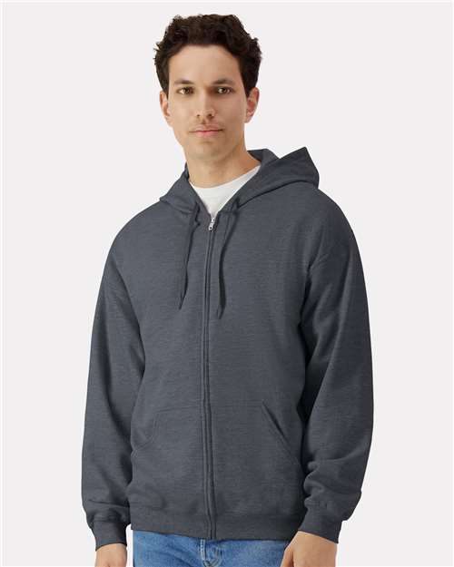 Unisex Softstyle® Midweight Full-Zip Hooded Sweatshirt