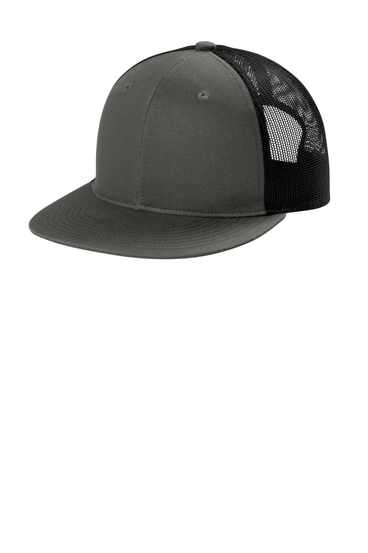 Port Authority ®;  Snapback Flat Bill Trucker Cap C117