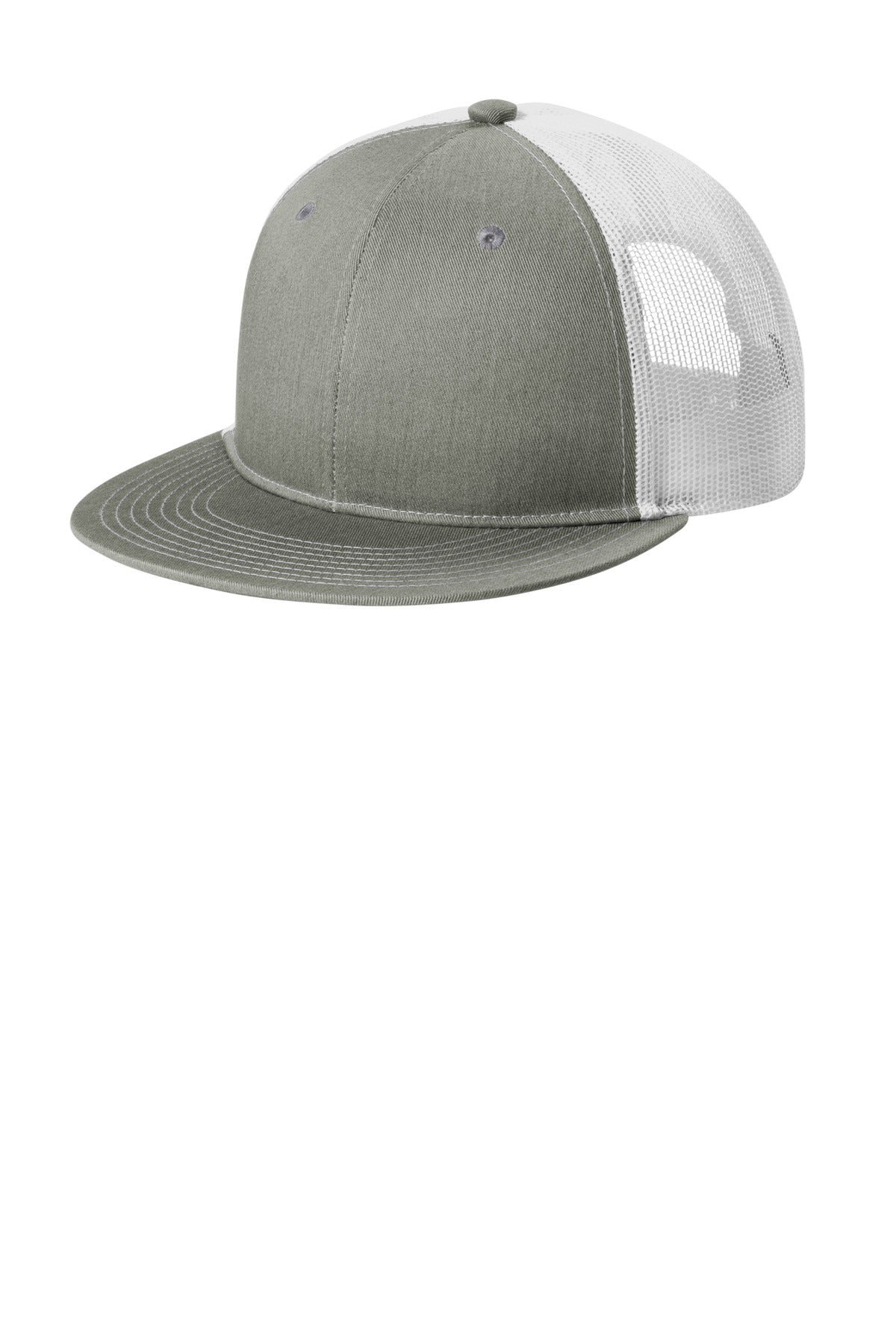 Port Authority ®;  Snapback Flat Bill Trucker Cap C117