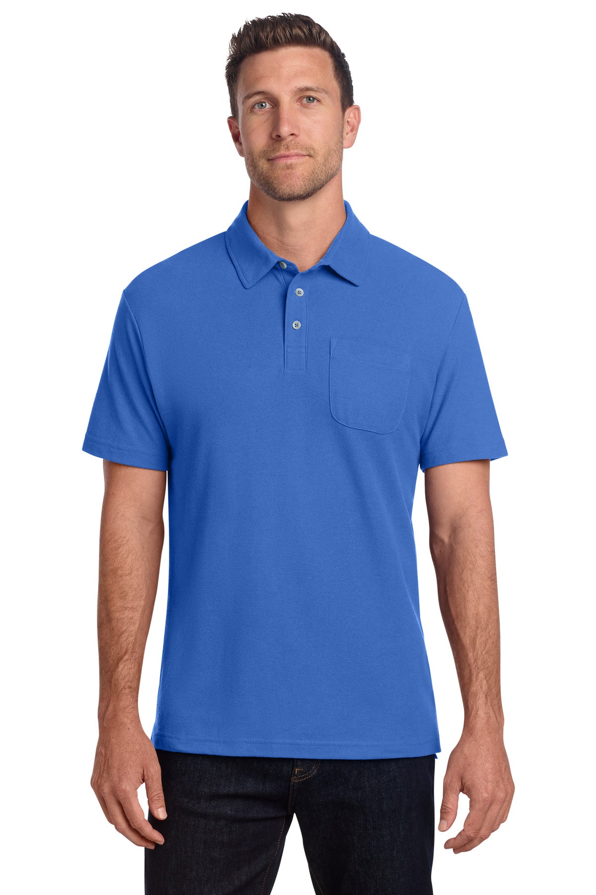 Port Authority ®  C-FREE ®  Cotton Blend Pique Pocket Polo K868