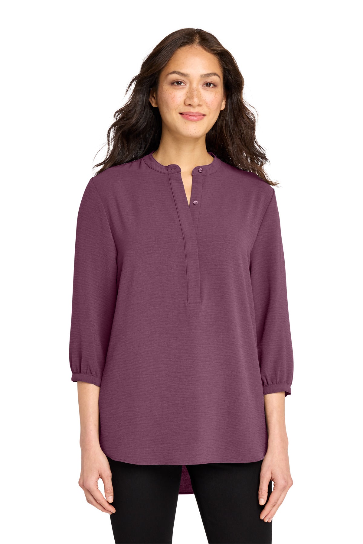 Port Authority ®  Women's 3/4-Sleeve Textured Crepe Tunic LW713