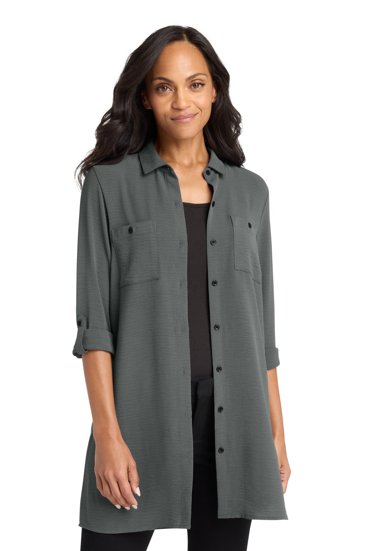 Port Authority ®  Women's Textured Crepe Long Tunic LW715